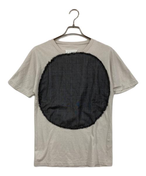 MARTIN MARGIELA（マルタン・マルジェラ）Martin Margiela (マルタン・マルジェラ) 切替デザインTシャツ ベージュ×グレー サイズ:38の古着・服飾アイテム