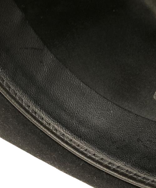 Saint Laurent Paris（サンローランパリ）Saint Laurent Paris (サンローランパリ) RABIT REAL FURFELT WOOL FEDORA HAT ブラック サイズ:Ⅿの古着・服飾アイテム