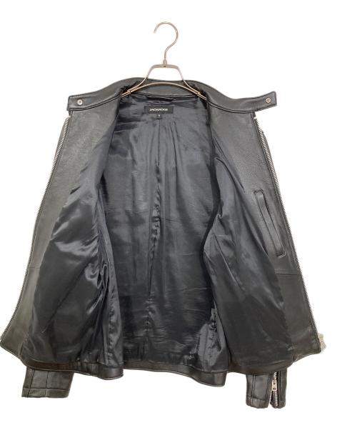 JACKROSE（ジャックローズ）JACKROSE (ジャックローズ) ラムレザージャケット ブラック サイズ:XLの古着・服飾アイテム