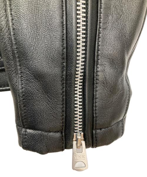 JACKROSE（ジャックローズ）JACKROSE (ジャックローズ) ラムレザージャケット ブラック サイズ:XLの古着・服飾アイテム