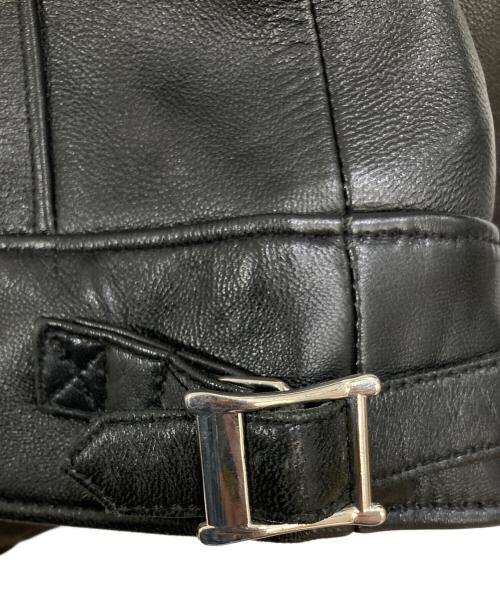 JACKROSE（ジャックローズ）JACKROSE (ジャックローズ) ラムレザージャケット ブラック サイズ:XLの古着・服飾アイテム