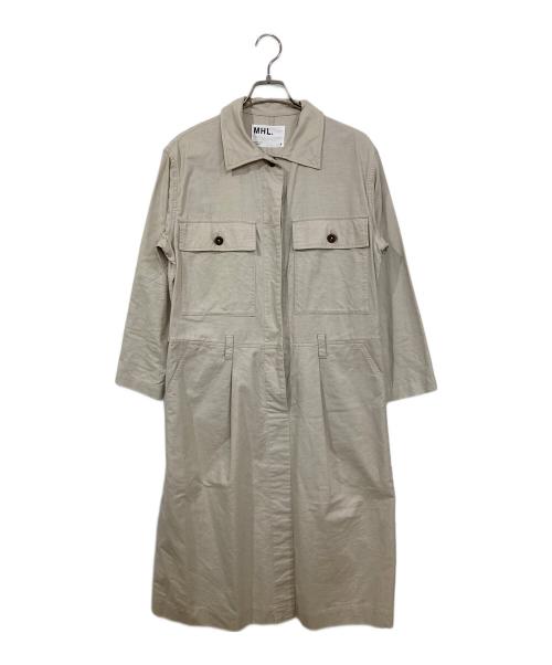 MHL（エムエイチエル）MHL (エムエイチエル) COTTON LINEN OXFORD ベージュ サイズ:2の古着・服飾アイテム