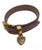 MIU MIUミュウミュウ）の古着「Heart Bijou Bracelet」｜ピンク