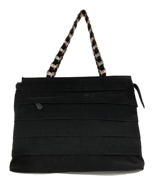 Salvatore Ferragamo（サルヴァトーレ フェラガモ）Salvatore Ferragamo (サルヴァトーレ フェラガモ) ヴァラチェーントートバッグ ブラックの古着・服飾アイテム