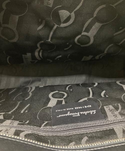 Salvatore Ferragamo（サルヴァトーレ フェラガモ）Salvatore Ferragamo (サルヴァトーレ フェラガモ) ヴァラチェーントートバッグ ブラックの古着・服飾アイテム