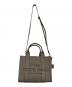 MARC JACOBS (マークジェイコブス) THE LEATHER SMALL TOTE BAG グレー：20000円