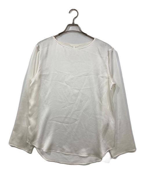 Drawing Numbers（ドローイングナンバーズ）Drawing Numbers (ドローイングナンバーズ) サテンボートブラウス ホワイト サイズ:38の古着・服飾アイテム
