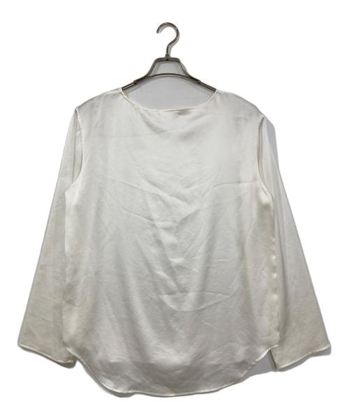 Drawing Numbers（ドローイングナンバーズ）Drawing Numbers (ドローイングナンバーズ) サテンボートブラウス ホワイト サイズ:38の古着・服飾アイテム