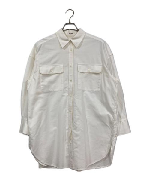 Whim Gazette（ウィムガゼット）Whim Gazette (ウィムガゼット) オックスワンウォッシュシャツ ホワイト サイズ:FREEの古着・服飾アイテム