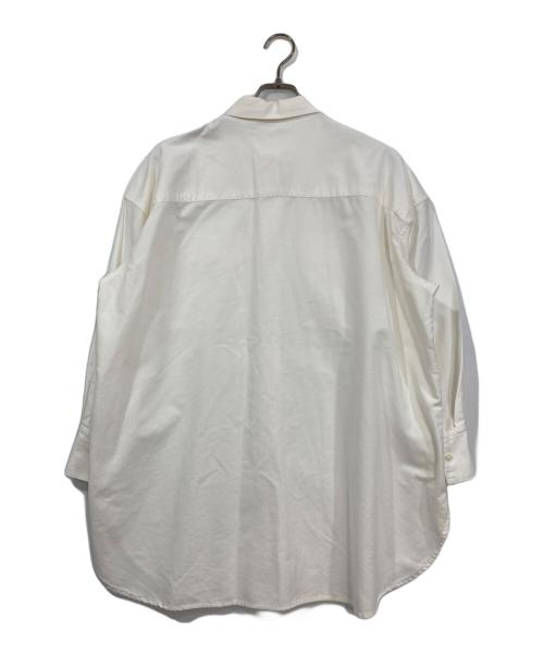 Whim Gazette（ウィムガゼット）Whim Gazette (ウィムガゼット) オックスワンウォッシュシャツ ホワイト サイズ:FREEの古着・服飾アイテム