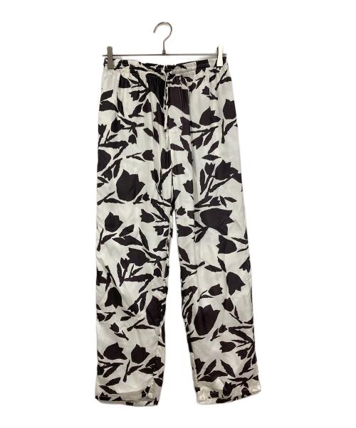 BANANATIME（バナナタイム）BANANATIME (バナナタイム) EASY PANT ブラック×ホワイト サイズ:ＸSの古着・服飾アイテム