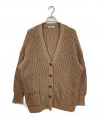 Whim Gazetteウィムガゼット）の古着「リネンニットビッグカーディガン」｜ベージュ