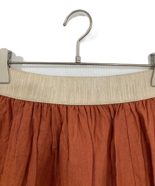 O'NEIL OF DUBLIN（オニールオブダブリン）O'NEIL OF DUBLIN (オニールオブダブリン) リネンスカート オレンジ サイズ:FREEの古着・服飾アイテム