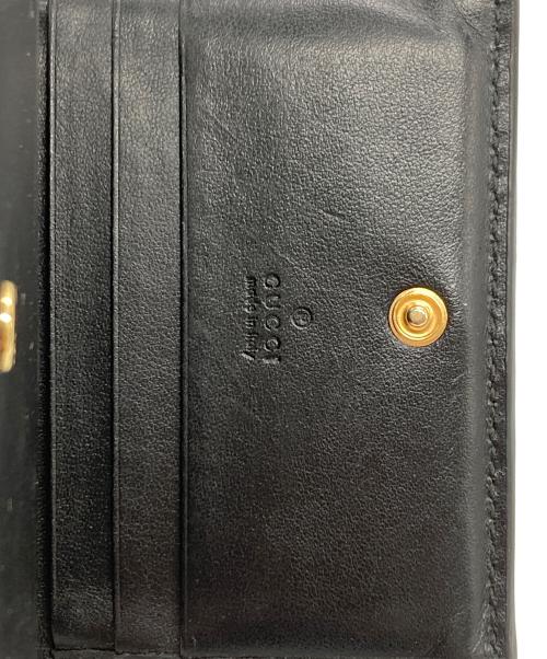 GUCCI（グッチ）GUCCI (グッチ) GGマトラッセカードケースウォレット ブラックの古着・服飾アイテム
