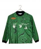 NIKE×OFFWHITEナイキ×オフホワイト）の古着「Allover Print Uniform」｜ブラック×グリーン