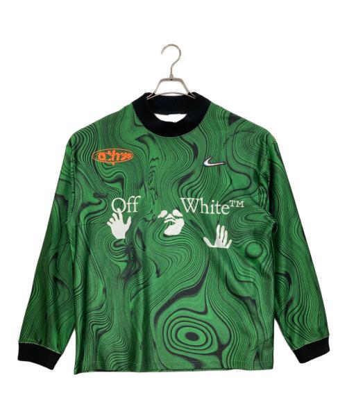 NIKE（ナイキ）NIKE (ナイキ) OFFWHITE (オフホワイト) Allover Print Uniform ブラック×グリーン サイズ:Lの古着・服飾アイテム