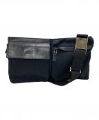 GUCCIグッチ）の古着「GGウエストバッグ」｜ブラック