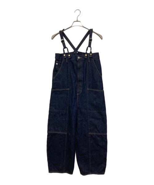 Something（サムシング）Something (サムシング) W KNEE SALOPETTE インディゴ サイズ:FREEの古着・服飾アイテム
