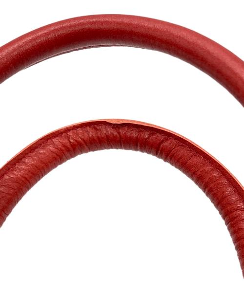 TIDE WAY（タイドウェイ）TIDE WAY (タイドウェイ) ICY LEATHER BOSTONBAG レッドの古着・服飾アイテム