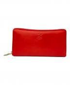 kissora×MOOMINキソラ×ムーミン）の古着「ミィ型押しラウンドジップウォレット」｜レッド