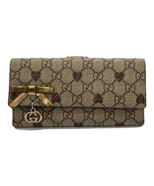 GUCCI（グッチ）GUCCI (グッチ) 長財布 ベージュの古着・服飾アイテム