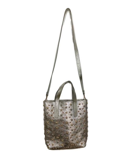 JIMMY CHOO（ジミーチュウ）JIMMY CHOO (ジミーチュウ) 2WAYバッグ シルバーの古着・服飾アイテム