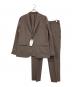 green label relaxing（グリーンレーベルリラクシング）の古着「JUST fit ドライPEスリムセットアップ ジャケット＆パンツ」｜ブラウン