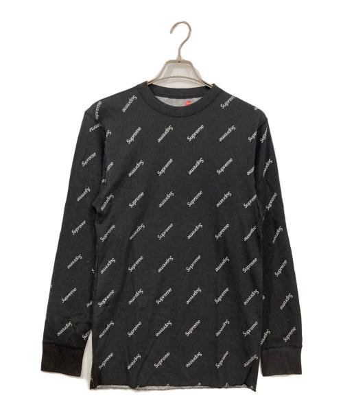 Hanes（ヘインズ）Hanes (ヘインズ) SUPREME (シュプリーム) Thermal Crew 1 Pack ブラック サイズ:Lの古着・服飾アイテム