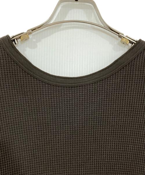 Americana（アメリカーナ）Americana (アメリカーナ) 半袖サーマルカットソー ブラウン サイズ:-の古着・服飾アイテム