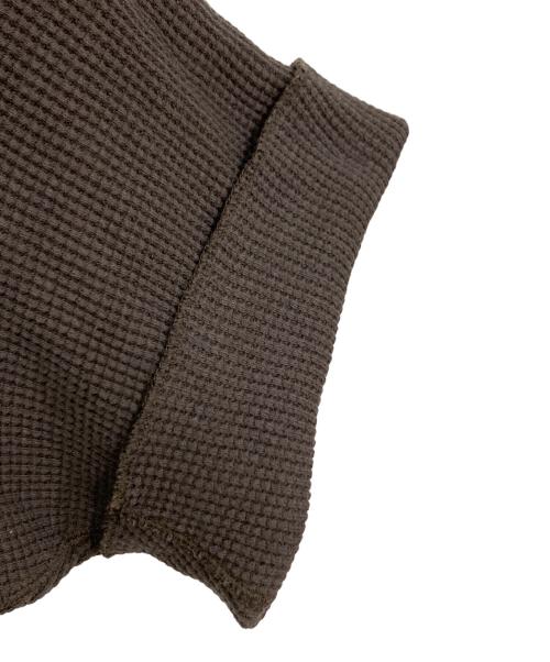 Americana（アメリカーナ）Americana (アメリカーナ) 半袖サーマルカットソー ブラウン サイズ:-の古着・服飾アイテム