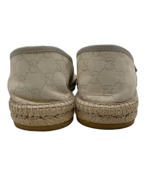 GUCCI（グッチ）GUCCI (グッチ) GGキャンバスエスパドリーユ アイボリー サイズ: 8 1/2の古着・服飾アイテム