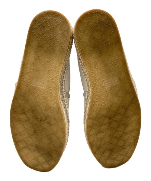 GUCCI（グッチ）GUCCI (グッチ) GGキャンバスエスパドリーユ アイボリー サイズ: 8 1/2の古着・服飾アイテム