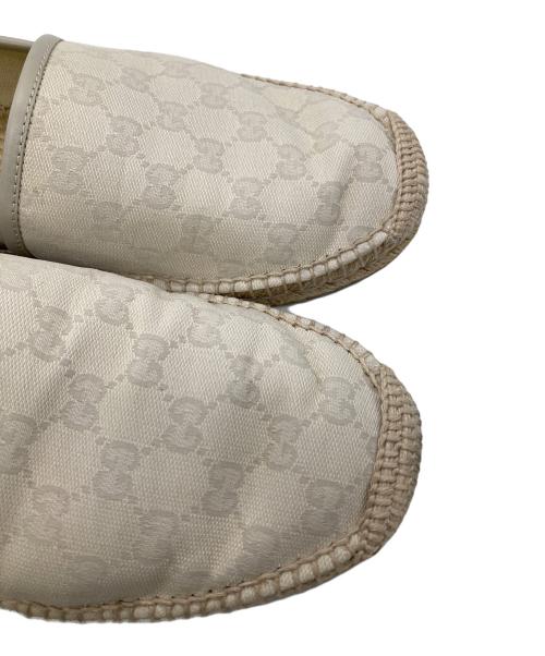 GUCCI（グッチ）GUCCI (グッチ) GGキャンバスエスパドリーユ アイボリー サイズ: 8 1/2の古着・服飾アイテム
