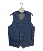 JAPAN BLUE JEANSジャパンブルージーンズ）の古着「10oz 撚り杢ツイル VEST」｜インディゴ