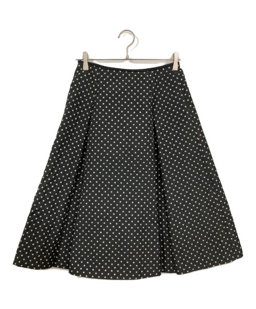 ANAYI（アナイ）ANAYI (アナイ) スターラメジャガードタックスカート ブラック サイズ:38の古着・服飾アイテム