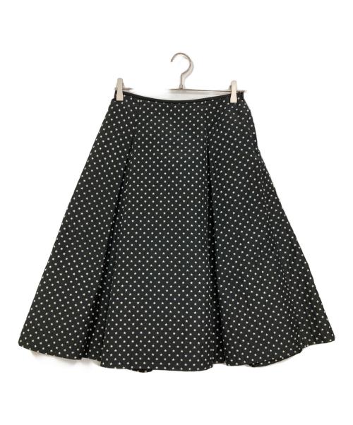 ANAYI（アナイ）ANAYI (アナイ) スターラメジャガードタックスカート ブラック サイズ:38の古着・服飾アイテム