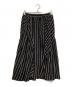 Y'S for living (ワイズフォーリビング) ポリストライプスカート ブラック サイズ:-：6000円