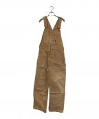 CATERPILLARキャタピラー）の古着「ダック地ダブルニーオーバーオール」｜ベージュ