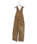 CATERPILLAR（キャタピラー）の古着「ダック地ダブルニーオーバーオール」｜ベージュ