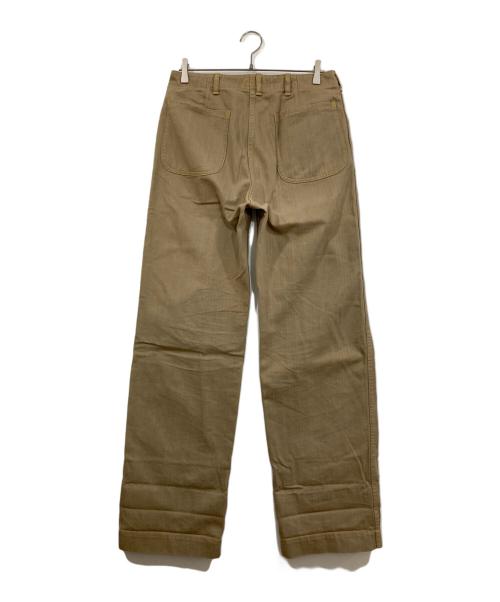 Heller's cafe（ヘラーズカフェ）HELLER'S CAFE (ヘラーズカフェ) ヘリンボーンパンツ ベージュ サイズ:31の古着・服飾アイテム