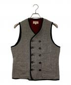 ADJUSTABLE COSTUMEアジャスタブルコスチューム）の古着「ツイードベスト」｜グレー