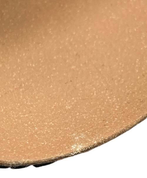 plakton（プラクトン）PLAKTON (プラクトン) アンクルストラップサンダル ブラック×ベージュ サイズ:39の古着・服飾アイテム