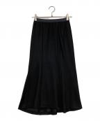 Gabardine K.Tギャバシンケーティー）の古着「ハイテンション ニットコール ランダム切り替えマーメイドスカート」｜ブラック