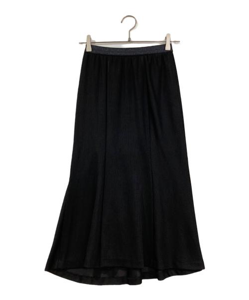 Gabardine K.T（ギャバシンケーティー）Gabardine K.T (ギャバシンケーティー) ハイテンション ニットコール ランダム切り替えマーメイドスカート ブラック サイズ:5の古着・服飾アイテム