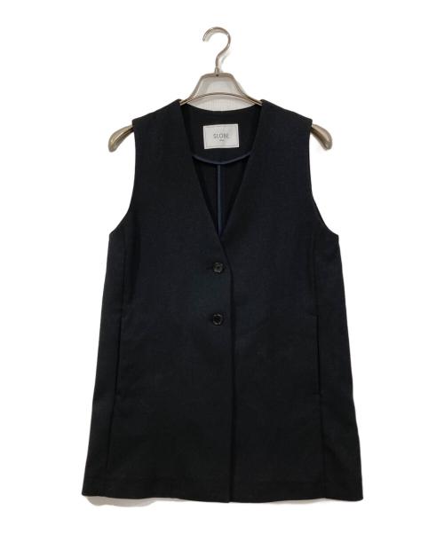 SLOBE IENA（スローブ イエナ）SLOBE IENA (スローブ イエナ) ツィードジレ ブラック サイズ:-の古着・服飾アイテム