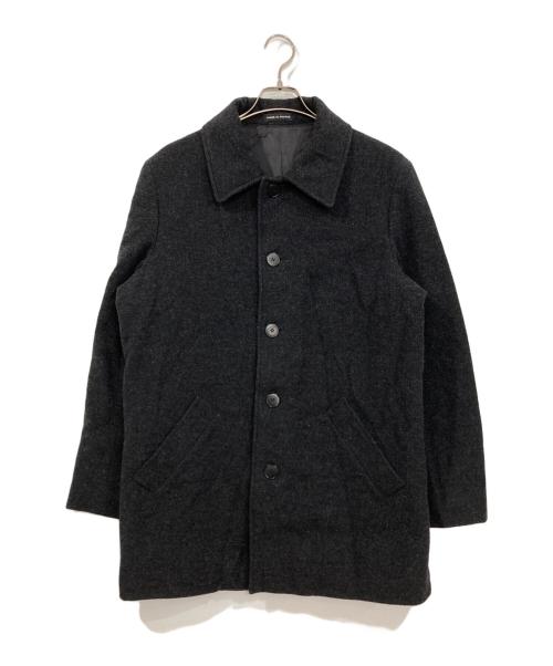 agnes b homme（アニエスベーオム）agnes b homme (アニエスベーオム) ウールステンカラーコート グレー サイズ:1の古着・服飾アイテム