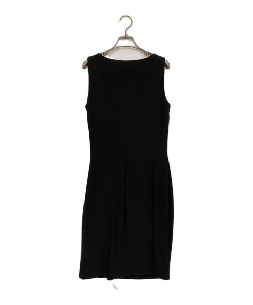 LAUREN RALPH LAUREN（ローレンラルフローレン）LAUREN RALPH LAUREN (ローレンラルフローレン) ジャージーワンピース ブラック サイズ:8の古着・服飾アイテム