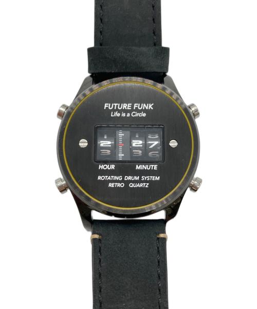 future funk（フューチャーファンク）future funk (フューチャーファンク) 腕時計 ブラックの古着・服飾アイテム
