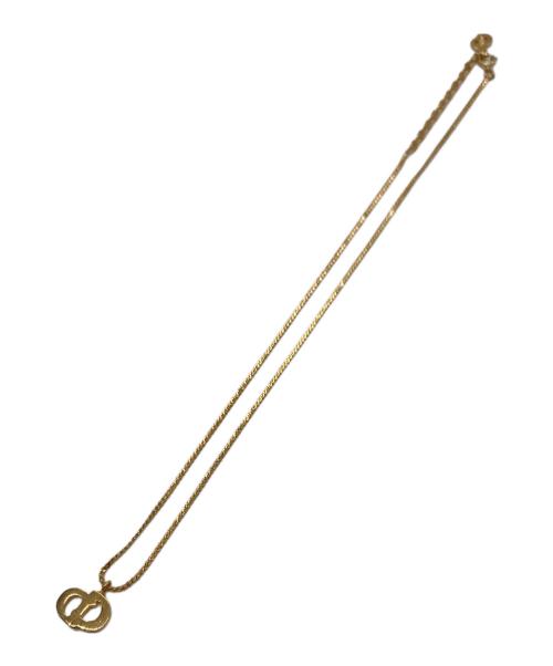 Christian Dior（クリスチャン ディオール）Christian Dior (クリスチャン ディオール) CDロゴネックレス ゴールドの古着・服飾アイテム