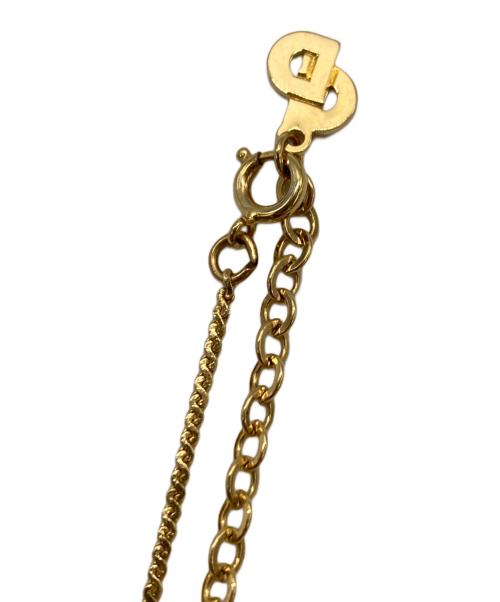 Christian Dior（クリスチャン ディオール）Christian Dior (クリスチャン ディオール) CDロゴネックレス ゴールドの古着・服飾アイテム